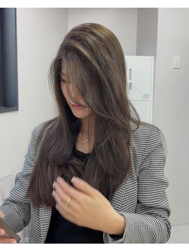 リコヘアー(LiCO HAIR) 那覇/イメチェン/ピンクベージュ/アンブレラカラー/前髪