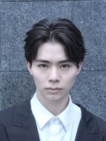 メンズヘアフェイス(Men's hair FACE。) ビジネスセンターパート/毛流れパーマ