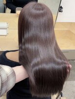 ミリ(mm)&nbsp;10代20代30代艶感たっぷりなラベンダーブラウン仙台髪質改善