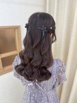 フェリーチェ 六本木店(Felice)&nbsp;ハーフツイン ハーフアップ イベントヘア お呼ばれヘア 参列