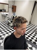 リバースセンターパートニュアンスパーマニュアンスウルフダウR