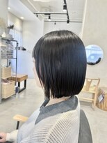 ビューバイネオリーブ 用賀店(Beau'r by neolive)&nbsp;ストレートパーマ縮毛矯正ダークパープル夏ミルクブラウン[用賀]