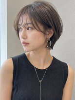 ウィールール 手稲店(WE RULE) 20代・30代 小顔前髪ハンサムショート×艶感カラー