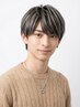 メッシュキャップハイライト+カラー+メンズカット