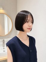 フォト 新宿三丁目(foto)&nbsp;髪質改善縮毛矯正地毛風ストレート切りっぱなしボブ