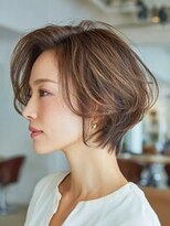 サンタフェ 豊田店(Santa'Fe)&nbsp;白髪ぼかし似合わせ/大人ショート/くびれボブ/3