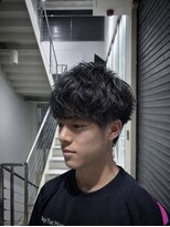 ロックス バイ マグ 松本(rocks BY MAG)&nbsp;シャドウパーマ×マッシュ/束感で好印象メンズショート