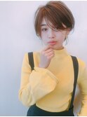 大人かわいい 長め前髪の小顔ショートボブ　〔Belle吉祥寺〕