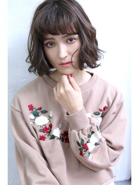 ブラン 梅田(Blanc) 【Blanc】無造作ウェーブ×グレージュボブ