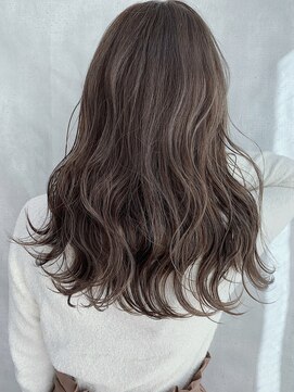 ムウ 難波(MOU) ハッシュカットフルバング似合わせカットレッドブラウン20代30代