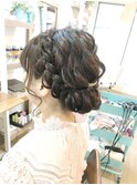 編み込みロングアレンジ【ヘアアレンジ  立川/立川南口/八王子】