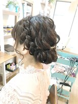ロカット サロン(Roquat Salon)&nbsp;編み込みロングアレンジ【ヘアアレンジ  立川/立川南口/八王子】
