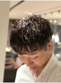 かき上げヘア/サイドパート/韓国マッシュ/フェードカット/代々木