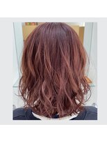 ヘアポジション 横手(HAIR Position) 透け感◎pinkグラデーション