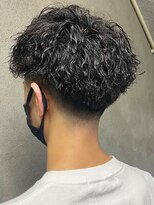 ビンゴ(BINGO)&nbsp;ba648アッシュブラック刈り上げツーブロック束感ボブウルフ