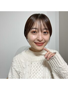 ジジ 代々木(Gigi) 【Gigi】外ハネボブ セクションカラー ペールベージュ