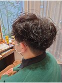 神戸スパイラルパーマ メンズマッシュ メンズカット