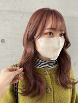 アチーブ ヘア デザイン(achieve hair design)&nbsp;愛されモテヘア ハイトーンピンクベージュ くびれウェーブロング