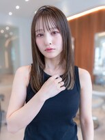レイヤーカット/シルキーベージュ/小顔/前髪/大人かわいい