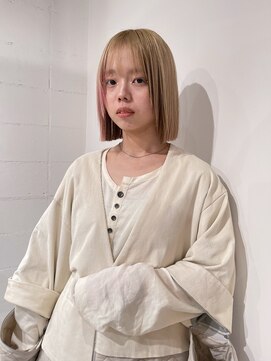 ブランコ 名古屋栄(BLANCO) 【nao. style】ブロンド デザインカラー ピンク