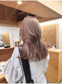 ソフトピンクベージュロング