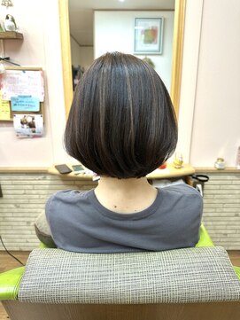 ハナイ ヘアーデザイン(HANAI hair design) ブリーチ無し☆ハイライトボブ