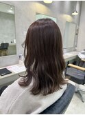 透明感ラベンダーブラウンミディアム