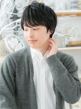 カバーヘア 上尾西口店(COVER HAIR) ビジカジ◎黒髪無造作感ワンサイドショートm3上尾20代30代40代