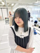 ネオリーブアイム 横浜西口店(Neolive aim)&nbsp;モスグリーン デザインカラー ミディアムレイヤー【横浜】k