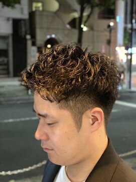 ヒロギンザ 新橋日比谷口店(HIRO GINZA) 2ブロックショートパーマ/マッシュパーマ/ハイライト/ウルフ