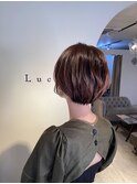 耳掛けショートボブ