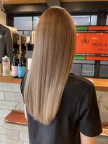 吉田美粧院 ブリーチなしで明るめミルクティー！