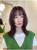 秋色こっくりカラー♪ミディアムレイヤー
