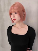 ロンドローズ 名古屋(Lond damaskRose)&nbsp;顔周り ボブ 韓国 レイヤー ダブルカラー 名駅 リタッチ 442  