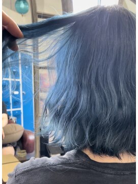 ヘアリゾートエーアイ 浅草店(hair resort Ai) デザインカラー/ペールブルーカラー