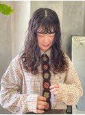 くるくるパーマ　スパイラルパーマ　強めパーマ　パーマロング