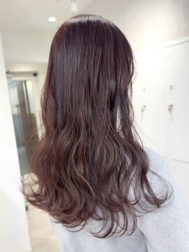 ハオ(hao) 【hao渋谷】akane ピンクカラーロングレイヤー10代20代30代渋谷