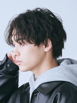 センターパート波巻きパーマスパイラルパーマツイストスパイラル