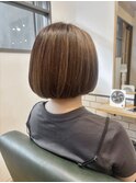 ハイライトボブで楽におしゃれ。