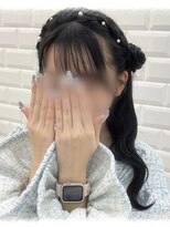 リルミー ミュエナ 大須 矢場町(Lilme myuena)&nbsp;最近人気！編みカチュサイドお団子♪_ユウ