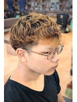 理容プラーナ 都留店 ツーブロック+パーマ