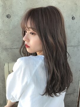 プラチナ(PLATINA) レイヤーカット顔まわり前髪セミロング20代30代40代