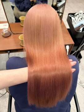 モク 立川(moc) 韓国風レイヤーカットブリーチダブルカラー前髪