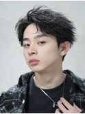 メンズカットメンズヘアシースルーマッシュダウンパーマ