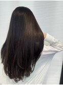 ロング レイヤーカット 顔周りカット 前髪 韓国ヘア 20代３０代
