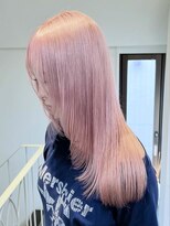 ラック 表参道(LUCK)&nbsp;ペールピンク/ホワイトピンク/レイヤーカット/ブリーチ/表参道