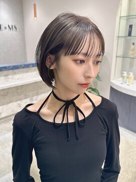 ビームズヘア 藤が丘店(Bee Ms HAIR) 小顔見せショートベージュカラーブリーチしない透明感カラー