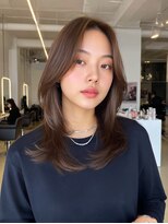 クレビアテン(CreBiA ten_)&nbsp;韓国/髪質改善/レイヤーカット/小顔/透明感/ブラウン