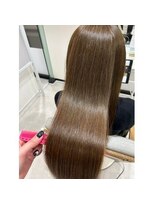 アンジュール 鹿児島中央店(UNJOUR.) イメチェン◎艶ストレートオリーブアッシュ大人女子