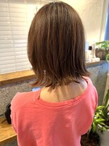 ファム 札幌大通(fam)&nbsp;30代40代春のイメチェン◎ピンクブラウン外はねボブ